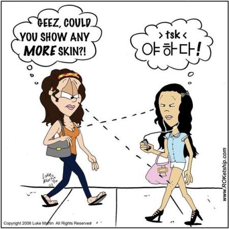 Korean Women Revealing Clothing Attitudes