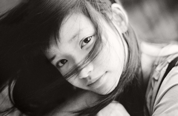 Relieved Korean Woman