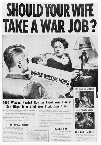 Should Your Wife Take a War Job