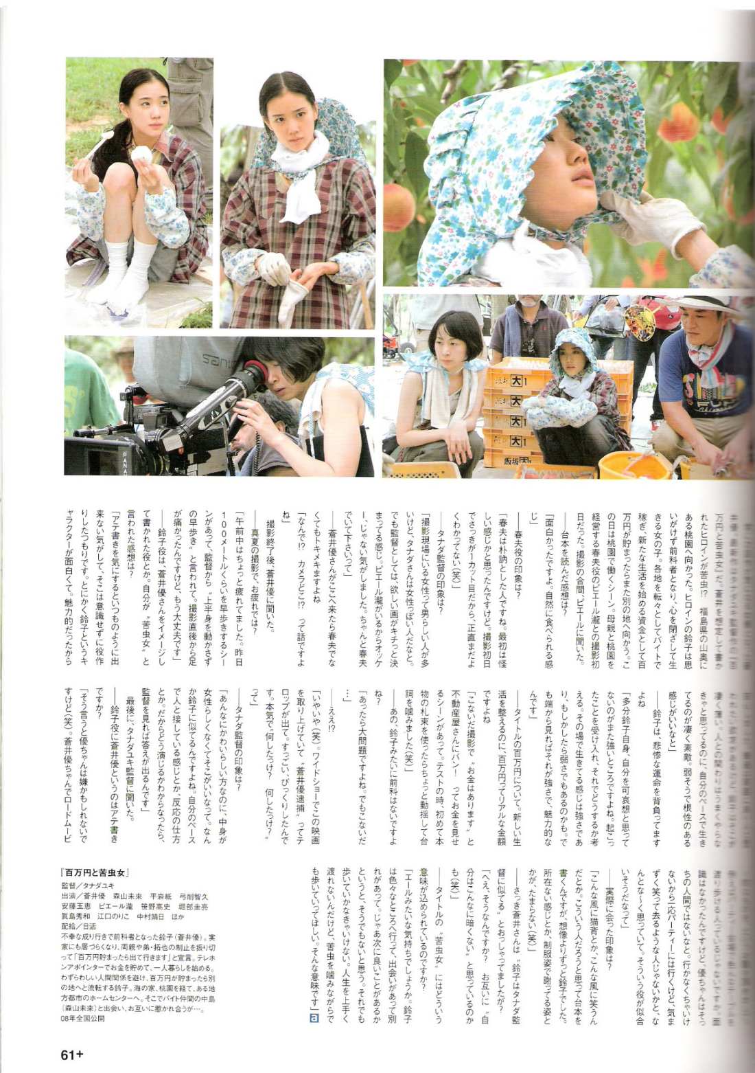 Filiming of The One Million Yen Girl