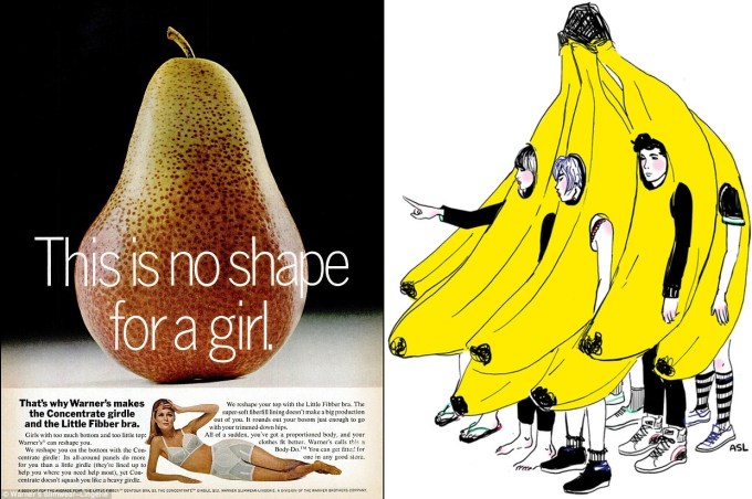 Pear Banana Body Shape