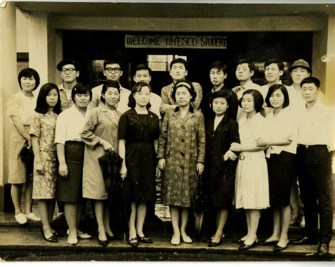 Lee So-hee (이소희) and friends at Hanyang University (한양대학교) circa 1960s